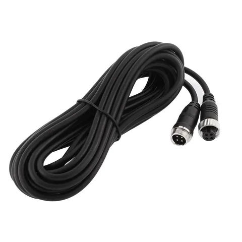 Car Bus Camera Monitor Male to Female 4 Pin Extension Cable 5M 16FT