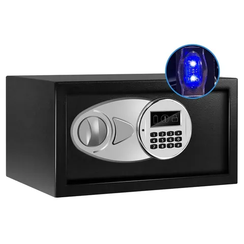Safe Box with Sensor Light,Hidden Safe Box with Key & Digital Lock for Home a...