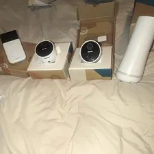 SimpliSafe Home Security System Alarm Kit, Keypad & 2 Cameras, White
