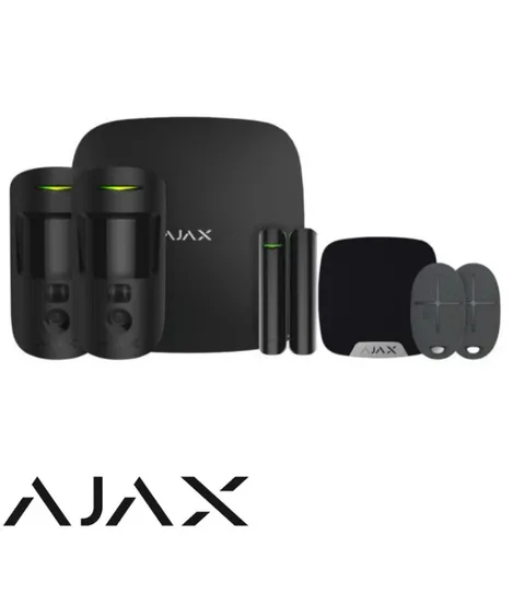 AJAX APARTMENT KIT WITH KEY FOBS WIFI+LAN+4G AJAX-HUB 2 PLUS-CAM-KIT