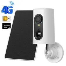 ANRAN 4G LTE Cellular Security Camera Outdoor Wireless 2K Solar Battery AI Human