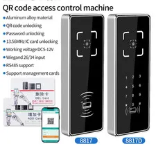 QR Code Reader Scanner RFID NFC Access Control RS485 TCP IP Wiegand Aluminum LAN