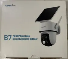 Wansview B7 2K Outdoor Solar Security Camera Wireless PTZ Dual-Cam Ai Detection