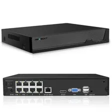 GENBOLT 4K PoE NVR, 10 Channel CCTV Camera System Network Video Recorder,...