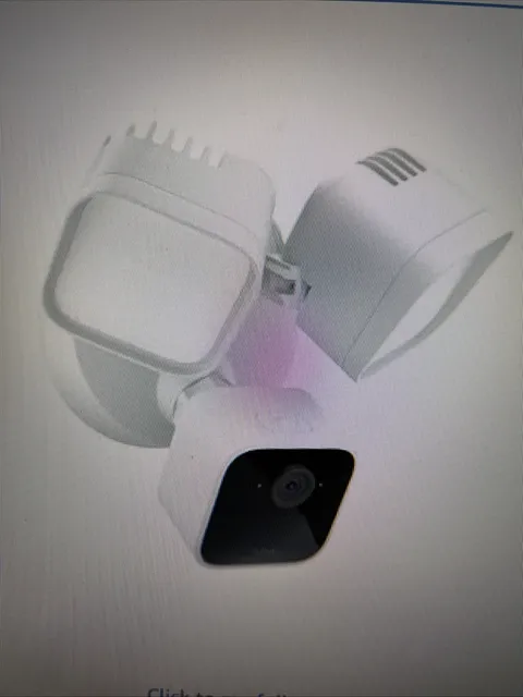 Blink Wired Floodlight Smart Security Camera, 2600 lumens, HD live View - White