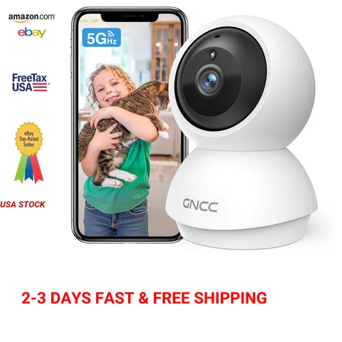 GNCC 2K WiFi Security Camera for Home Indoor Baby Pet Monitoring Night Vision