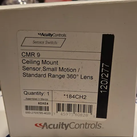 Acuity Controls CMR 9 Ceiling Mount PIR Motion Sensor 360 Lens 120/277V
