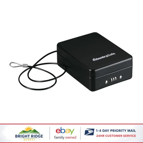 Portable Lock Box with Combination Lock for Office or Dorm Security Needs