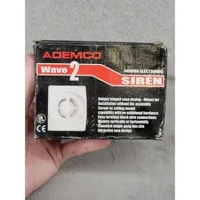Ademco Wave 2 Indoor Electronic Siren 106dB 12VDC White Alarm Horn