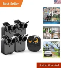 Driveway Alarm- 1/2 Mile Long Range Motion Sensor- 1 Receiver+4 Sensors | Wir...