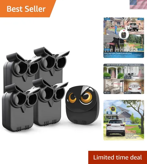 Driveway Alarm- 1/2 Mile Long Range Motion Sensor- 1 Receiver+4 Sensors | Wir...