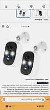 2-Pack Wireless Wi-Fi Outdoor Battery IP Cameras 4MP Night Vision 2-Way Alexa
