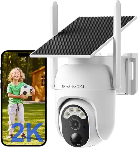 2K HD Wifi Cameras for Home Security, 360° PTZ, Color Night Vision | Free Cloud