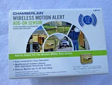 Chamberlain CWPIR Wireless Motion Alert AddOn Sensor Easy Install 0.5 Mile new