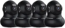 2K Indoor Security Camera, Cameras for Home Security with 360°Motion Detectio...
