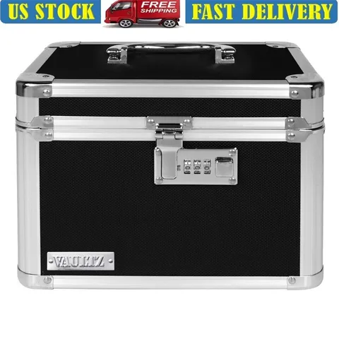 Durable Combination Lock Storage Box Documents Cash Medication Safe Secure New