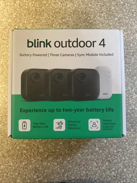 3 PACK BLINK OUTDOOR 4th Gen WiFi SECURITY Add-on Camera W/ Sync Module