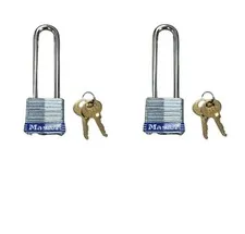 2-PACK Master Lock 7KALJ Laminated Steel Padlock 2/ 2-1/2" Shackle Key P501