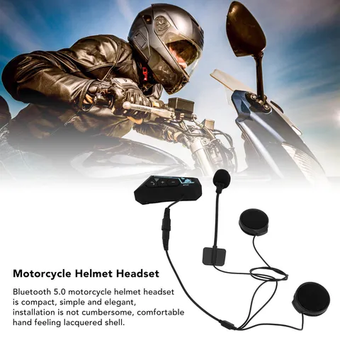 BT22 Motorcycle Helmet Headset Auto Call Answering Supports Intercom Connec YQHN