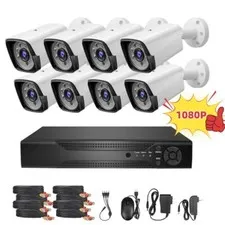 1080P CCTV Camaras De Vigilancia Grabador Video 8 Canales DVR Sistema Seguridad