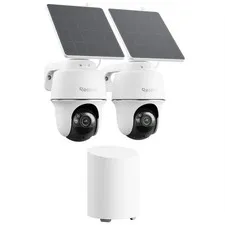 Argus PT Solar Security Camera System 2 Pack 5MP 360 Wireless Outdoor Wi-Fi