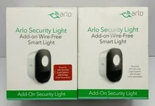 Netgear Arlo Security Light Add-On Wire Free Smart Light AL1101-100 Set Of 2 New