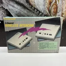 Vintage 1990s 2-Channel Wireless Intercom by Command #WI-2C- Tested & Working!