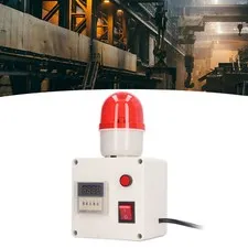 Alarm Siren Delay Timing Alarm Light Audio Horn 90dB For Industrial Safety♡