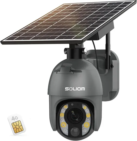 5MP 4G LTE Cellular Security Camera Outdoor Zoom