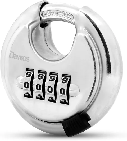Heavy Duty Waterproof Combination Disc Padlock 2.75 Inch Stainless Steel