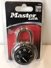 Master Lock Anti-Shim 3-Digit Combination Lock #1500D Black