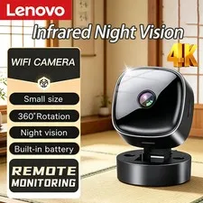 Lenovo Security Monitoring High Definition 360 ° Rotating WiFi Mini Camera No Ne