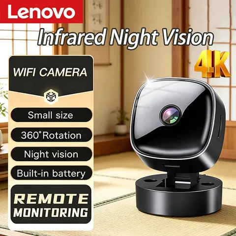 Lenovo Security Monitoring High Definition 360 ° Rotating WiFi Mini Camera No Ne