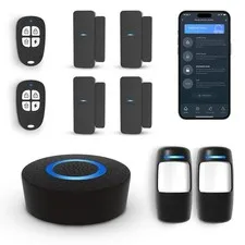 GRSICO Wireless Home Alarm System 9-Piece Kit,WiFi Alarm System Home Security