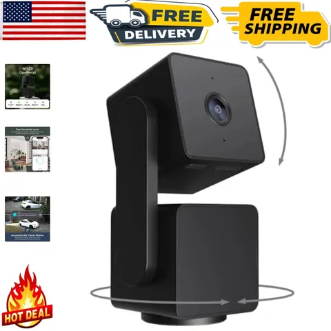 360° Pan/Tilt/Zoom Smart Security Camera with Color Night Vision - 1080P HD