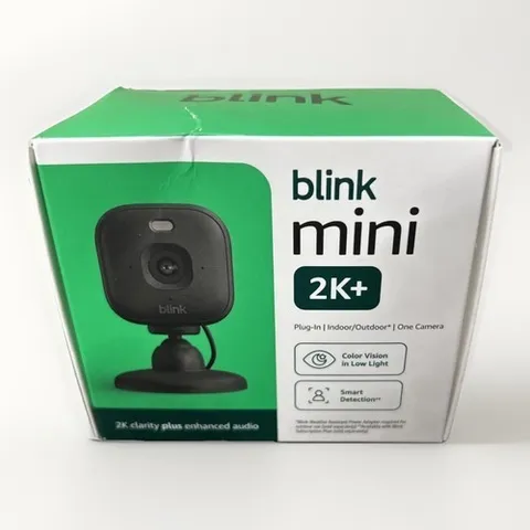 Blink Mini 2K+ Indoor Smart Security Camera 1080p HD NEW