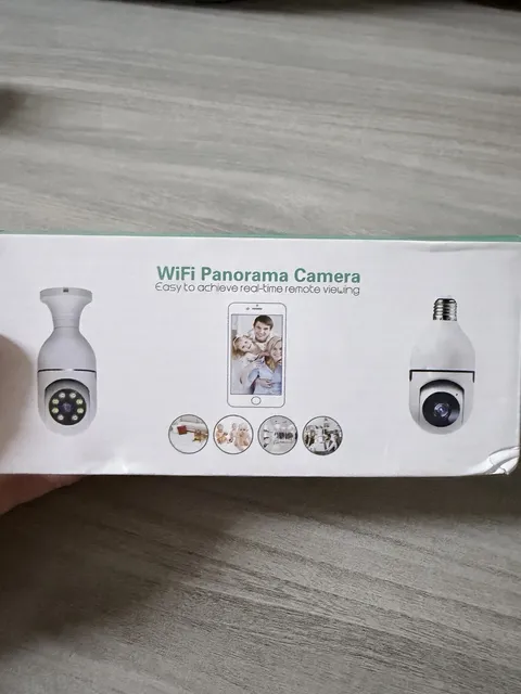 WiFi 360° Panoramic Light Bulb IP Security Camera A31W White AC100-240V