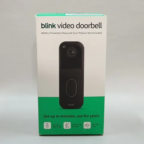 Blink Video Doorbell 2nd Gen Battery Powered HD Two-Way Audio New Sealed