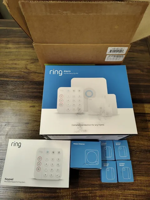 Ring 1641415 Wireless Security Alarm Kit - White (8 Piece)