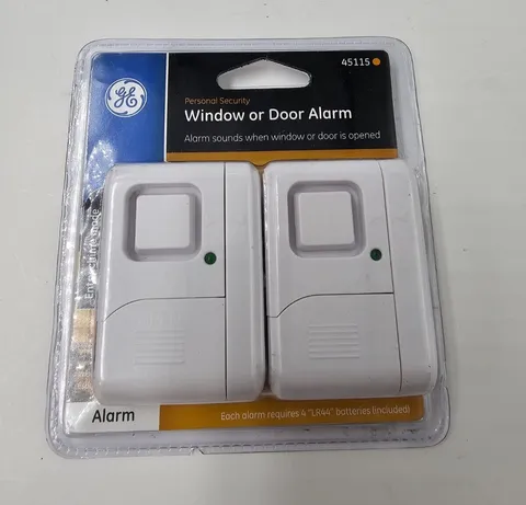 Pack of 2 GE OEM 45115 Personal Security Wireless Window Door Alarm Entry Chime