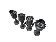 Lot of 4 Amcrest AMC960HBC 800TVL Wired 3.6mm Lens Bullet Security Camera