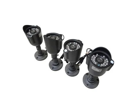 Lot of 4 Amcrest AMC960HBC 800TVL Wired 3.6mm Lens Bullet Security Camera