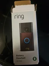 Ring - Battery-Powered Doorbell Smart Wifi Video Doorbell #1329 New In OPEN Box