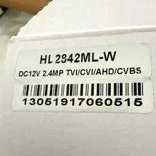 HL2942ML-W 12V 2.4MP Wired CCTV Surveillance Camera TVI/CVI/AHD/CVBS White
