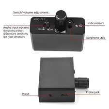 Cordless Water Leak Detector With Dual Probe 20000X Audio Magnification V1