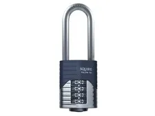 Squire Vulcan Long Boron Shackle Combination Padlock 50mm HSQVC50LS