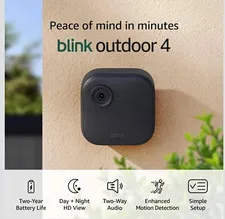 Blink Outdoor 4 Wireless HD Wi-Fi IP Camera 5-Pack, Battery, Night Vision Alexa