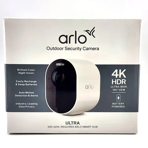 SEALED NEW Arlo Ultra 3rd Gen 4K HDR Add On Security Camera Wireless Outdoor Cam