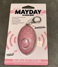 Mayday Mini Floral pink Defense Keychain  Alarm Emergency Keyring NEW In Pack