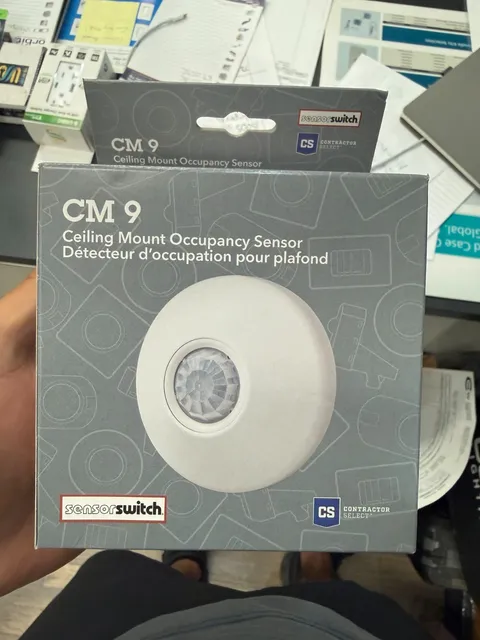 Sensor Switch CM 9 Ceiling Mount PIR Occupancy Sensor 360 Low Voltage White NEW
